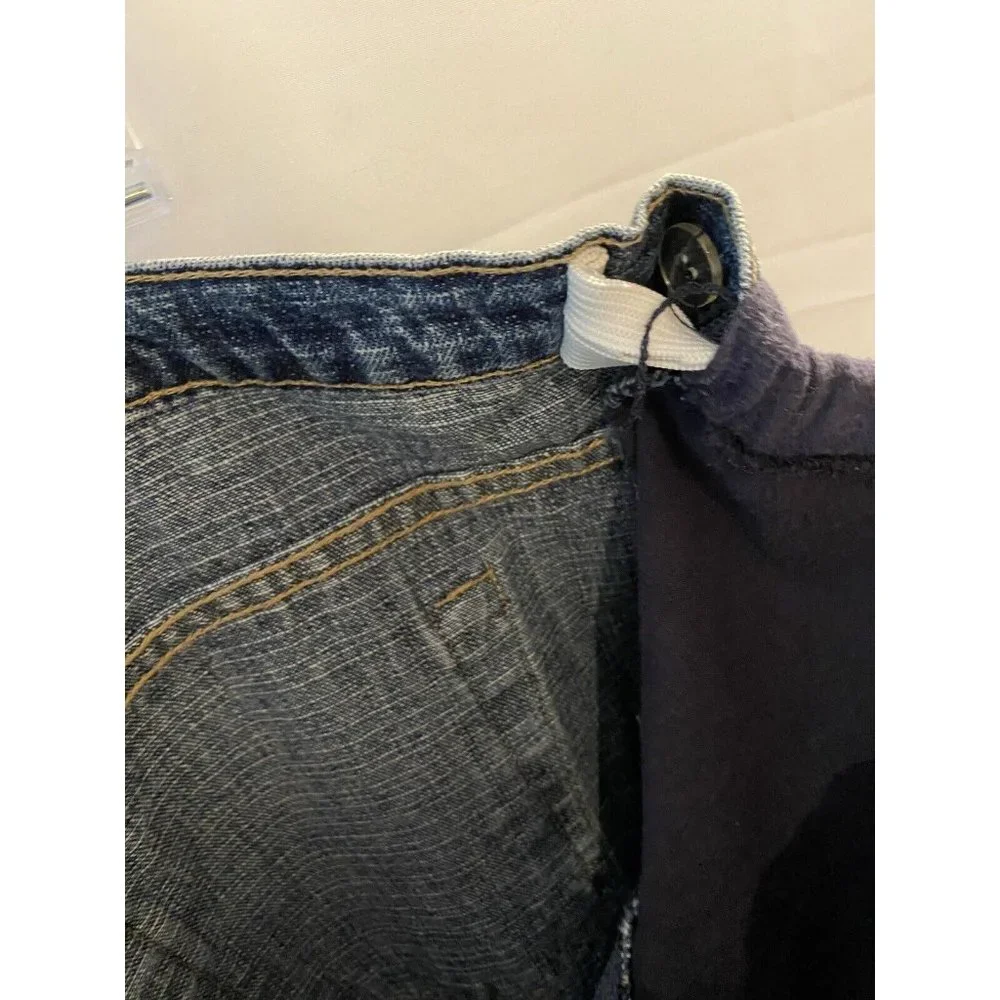 Duo Maternity Jeans Womens 38 Waist Pull On Belly Panel Straight Pants‎ 38x29.